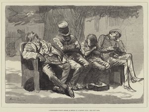 仲夏夜之梦，伦敦公园的素描 作者 哈里·弗尼斯（Harry Furniss）